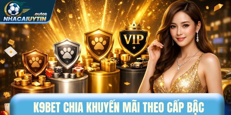 K9bet chia khuyến mãi theo cấp bậc thành viên
