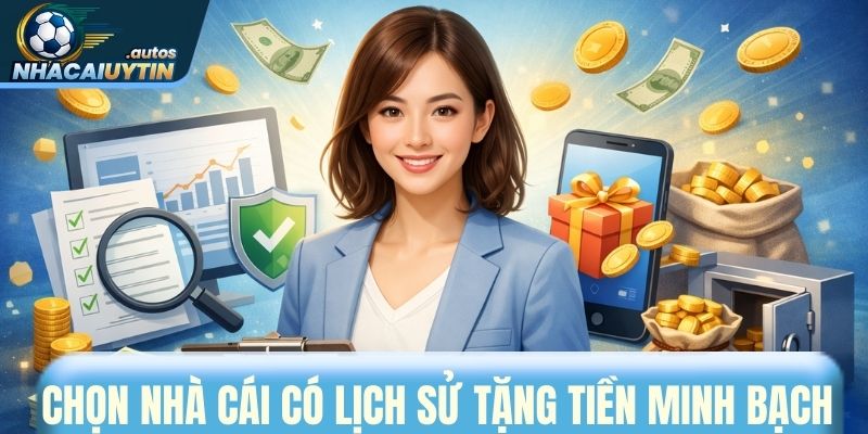 Lựa chọn nền tảng có lịch sử tặng tiền minh bạch